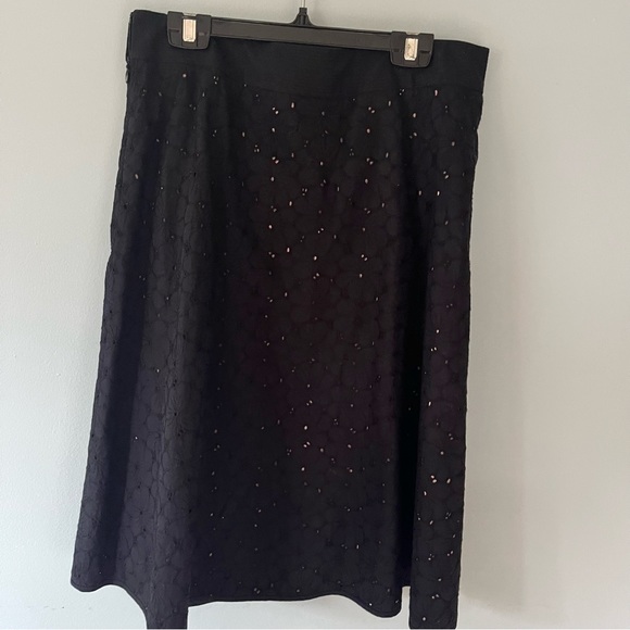 Flower Print Double Layered Full Midi Skirt - Picture 6 of 12